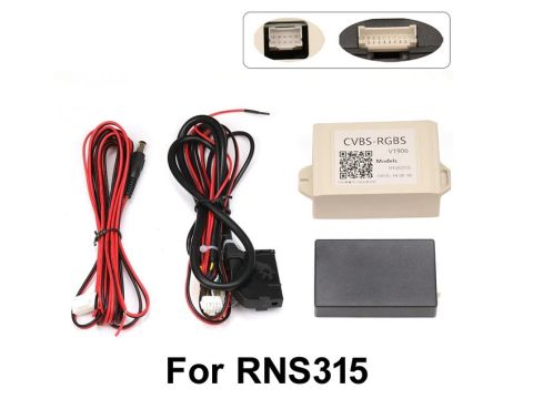 Interfata video, convertor CVBS-RGBS pentru montare camera marsarier aftermarket la RNS315 adaptor camera  RNS catre RCA