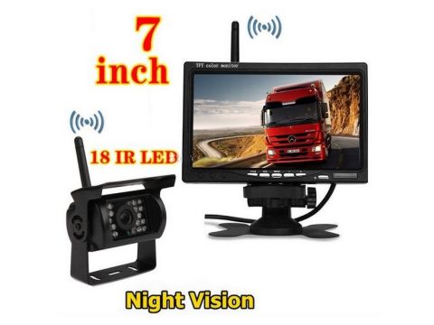 Kit marsarier wireless cu camera si display de 7" 12V~24V, pentru Camioane, Autocare, Bus-uri - TW7001