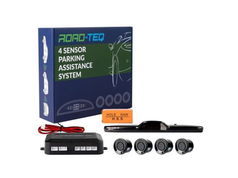 Senzori parcare M-tech cu display si buzzer 22mm, Negri