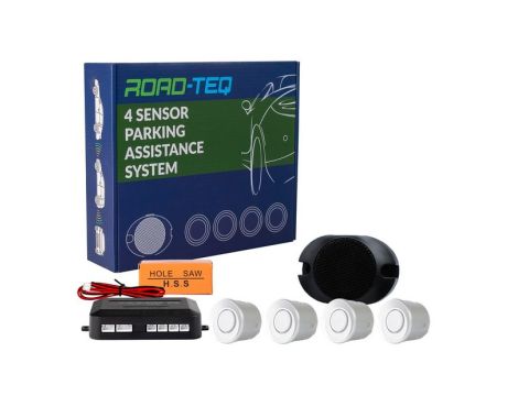 Senzori parcare M-tech cu buzzer Silver (Gri)