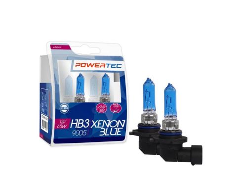 Set 2 bucati bec Powertec Xenon Blue HB3 - bec Halogen 65W 12V