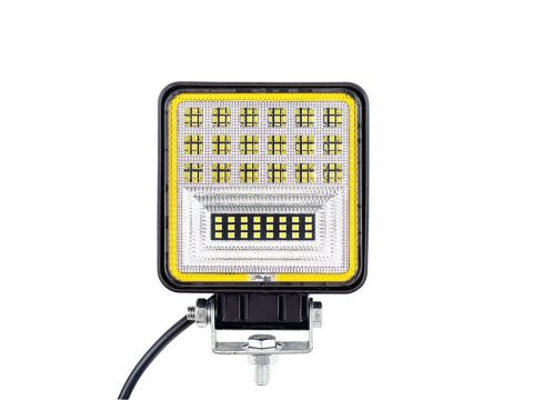 Proiector de condus patrat 4 inch, 42xSMD3030+Halo, 42W 10-30V Combo