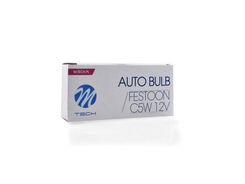 Set 10 bucati - Bec halogen M-TECH C5W 31mm SV8.5 5W 12V