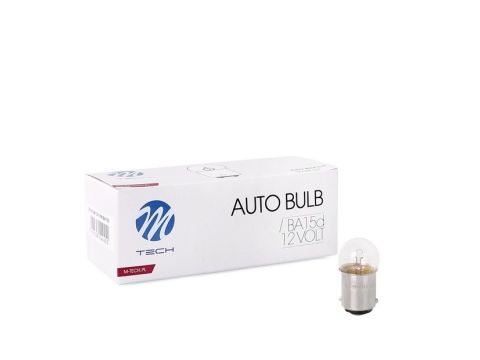 Set 10 bucati - Bec halogen BA15D 12V/10W12V CLEAR M-tech